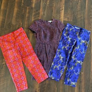 Boden Budle! 2 pairs of dress pants, 1 tweed dress
